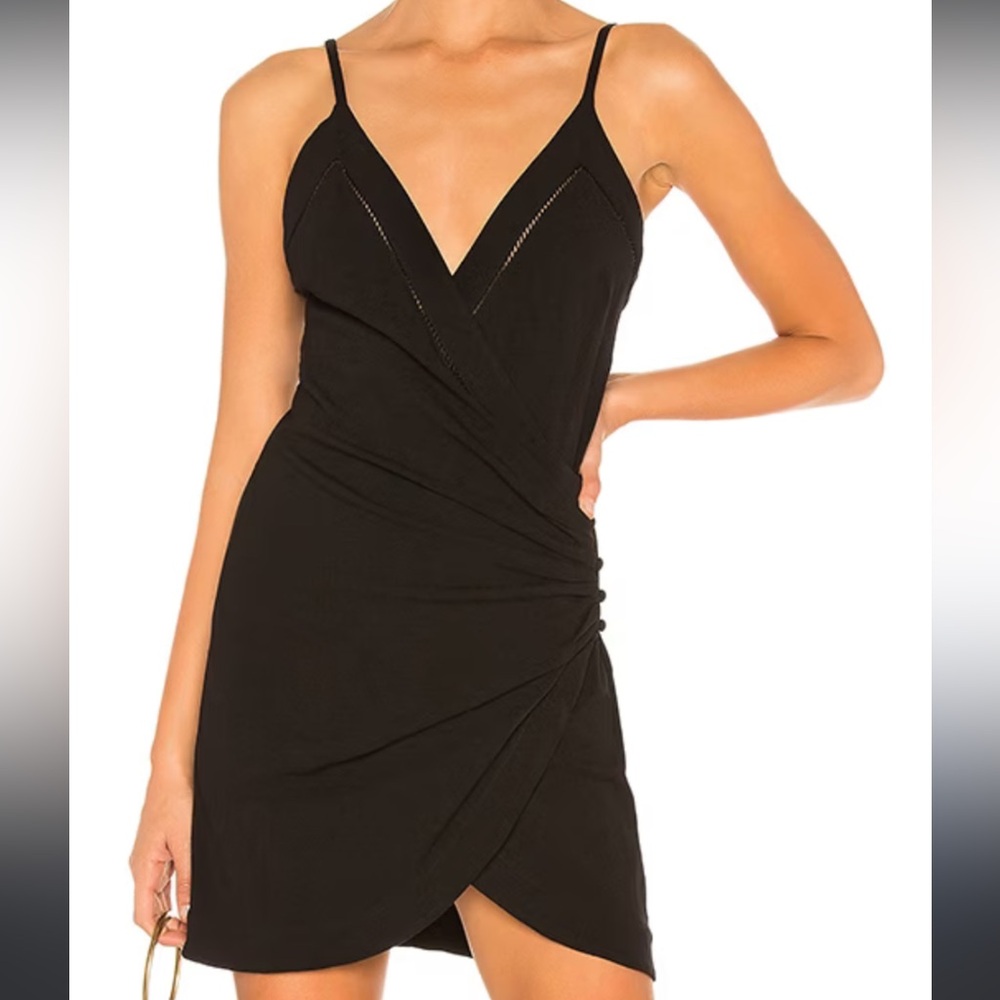 Intimately by Free People Dylan bodycan mini dress in black, size small